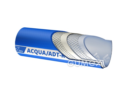 Hadice na pitnou vodu ACQUA/ADT-K, 19/27mm, 16bar, technopolymer/technopolymer, -30°C/+90°C, modrá